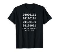 Programmatore di codice binario del calcolatore, regalo Geek dello sviluppatore Maglietta