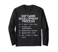 Programmatore di codice binario per computer - Sviluppo software Maglia a Manica