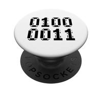 Programmatore Di Codice Binario Tech Coder Amante Della PopSockets PopGrip Adesivo