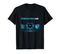 Programmatore di codice di Visione periferica Humor Pixel Monitor Maglietta
