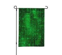 Programmatore di codifica dati binari, bandiera estiva da giardino bifacciale da 12x18 pollici per esterni