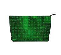 Programmatore di codifica dei dati binari, Borsa per cosmetici in velluto a coste Borsa per il trucco Borsa da viaggio portatile