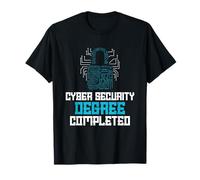 Programmatore di programmazione Completato IT Tech Cyber Security Maglietta