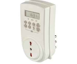 Programmatore digitale Smart Home a ciclo settimanale bianco