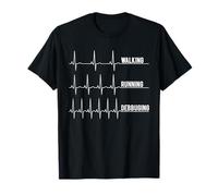 Programmatore Informatico Funny Debugging Stress Heartbeat Maglietta