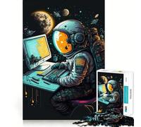 Programmatore nello spazio per adulti, puzzle da 1000 pezzi, puro gioco di logica, momento di pace, taglio netto, regalo sentito 50x75cm