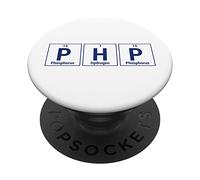 Programmatore PHP - Blue Periodic Table Elements Design PopSockets PopGrip Intercambiabile