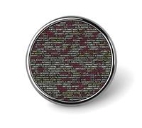 Programmatore Programmazione Codice Pulsante Pin Personalizzato Metallo Spille Distintivi Classico Rotondo Spilla Pin Novità Unico Smalto Spille Carino Divertente Pinback Pulsante Distintivo per