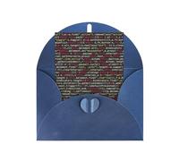 Programmatore Programmazione Codice Stampa Vacanza Amore Fibbia Perla Buste di Carta Saluto Verticale Pensare Di Te Carte 15,2