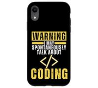 Programmatore Programmazione Coding Software Sviluppatore Detti Custodia per iPhone XR