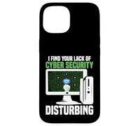 Programmatore specializzato in sicurezza informatica disturbare la sicurezza informatica Custodia per iPhone 15