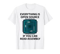 Programmatore Tutto Open Source Se Puoi Leggere Assembly Maglietta con Stampa Grafica Economica