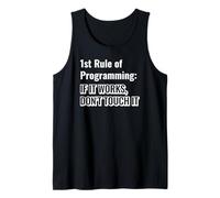 Programmatore Umorismo Prima Regola di codifica Frase Canotta