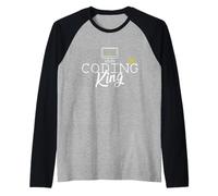 Programmazione Coding King Maglia con Maniche Raglan