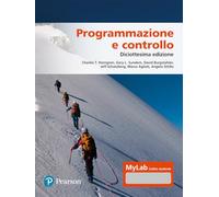 Programmazione E Controllo. Ediz. MyLab