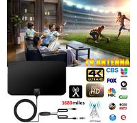 Programmazione HDTV Antenna TV digitale HD per Smart TV, supporto ricezione 360 Design portatile Immagini cristalline, facile configurazione