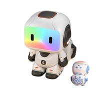 Programmazione Robot Giocattoli RC Per Bambini, Robot Telecomandato Per Bambini, Con Danza, Musica, Occhi Led E Funzione Di Registrazione, Per Ragazzi E Ragazze Di 3 Anni E Più (Nero)