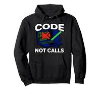 Programmer Code Not Calls Introvert Developer Felpa con Cappuccio