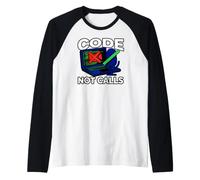 Programmer Code Not Calls Introvert Developer Maglia con Maniche Raglan