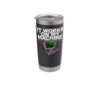 Programmer Coder It Works On My Machine Bicchiere termico in acciaio inox doppia parete