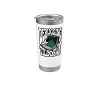 Programmer Debugging Till Dawn Late Night Coding Design Bicchiere termico in acciaio inox doppia parete