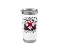 Programmer Humor Merge It Anyway Developer Bicchiere termico in acciaio inox doppia parete