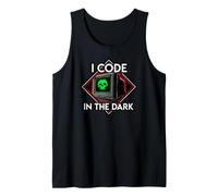 Programmer I Code in The Dark Retro Hacker Skull Canotta