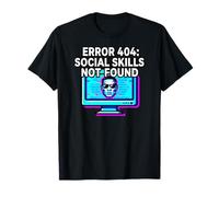 Programmer Introvert Error 404 Social Skills Not Found Maglietta