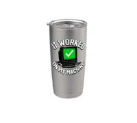 Programmer It Worked On My Machine Coding Joke Bicchiere termico in acciaio inox doppia parete