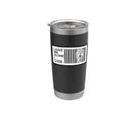 Programmer Leave Me Alone I Code Circuit Skull Bicchiere termico in acciaio inox doppia parete