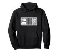 Programmer Leave Me Alone I Code Circuit Skull Felpa con Cappuccio