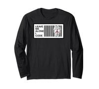 Programmer Leave Me Alone I Code Circuit Skull Maglia a Manica