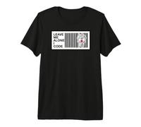 Programmer Leave Me Alone I Code Circuit Skull Maglietta Premium