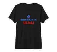 Programmer - No Place Like 127.0.0.1 - Linux Geek Nerd Maglietta Premium