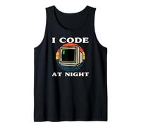 Programmer Retro Computer I Code At Night Canotta