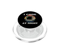 Programmer Retro Computer I Code At Night PopSockets PopGrip per MagSafe