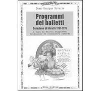 Programmi dei balletti. Selezione di libretti 1751-1776