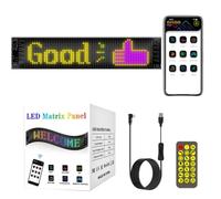 Programmierbare LED-Fensteranzeige - Kabelloses Smart-Textpanel, Digitaler Laufbildschirm | App-gesteuertes Werbeschild Für Auto, Geschäft, Hotel, RGB-Lichtnachrichtenbildschirm Für Das Marketing