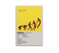 Progress by Take That, poster artistico da parete estetico, per soggiorno, camera da letto, 30 x 45 cm, senza cornice