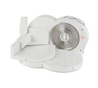 Progress Electric Meat Slicer - Non-Slip Deli Food Cutter for Bread/Cheese/Cold Cuts, 17cm Stainless Steel Serrated Blade, Adjustable Thickness 1-15mm, Home Slicing Machine, Food Pusher, 150W