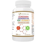 Progress Labs Glucosamina, Condroitina, MSM e vitamina C - 120 capsule