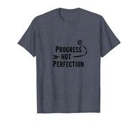 Progress Not Perfection Citazione di mentalità Motivazionale per la Crescita Maglietta, Uomo, Pervinca, 3XL