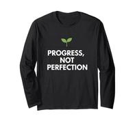 Progress Not Perfection Citazione Motivazionale per i Risultati Maglia a Manica