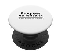 Progress Not Perfection Inspirational Self Improvement PopSockets PopGrip Adesivo