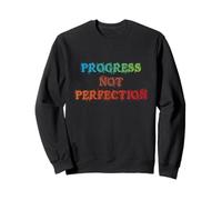 Progress Not Perfection Motivational Inspirational Mindset Felpa