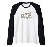 Progress Over Perfection Graffiti Motivation Maglia con Maniche Raglan