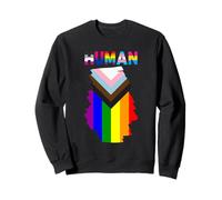 Progress Pride Flag Human LGBTQ+ Community LGBT Felpa