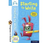 Progress with Oxford: Starting to Write Age 3-4: 1