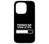 ProgressBar bloccato all"87 Umorismo di caricamento percentuale Custodia per iPhone 15 Pro
