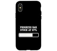 ProgressBar bloccato all"87 Umorismo di caricamento percentuale Custodia per iPhone X/XS